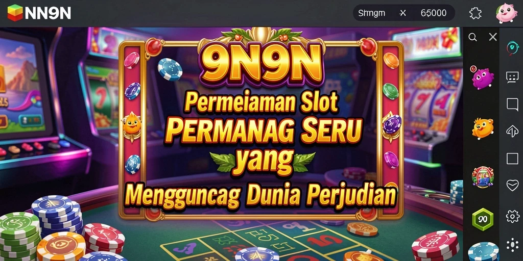 Tampilan gameplay menarik di 9N9N dengan efek suara yang mendebarkan.