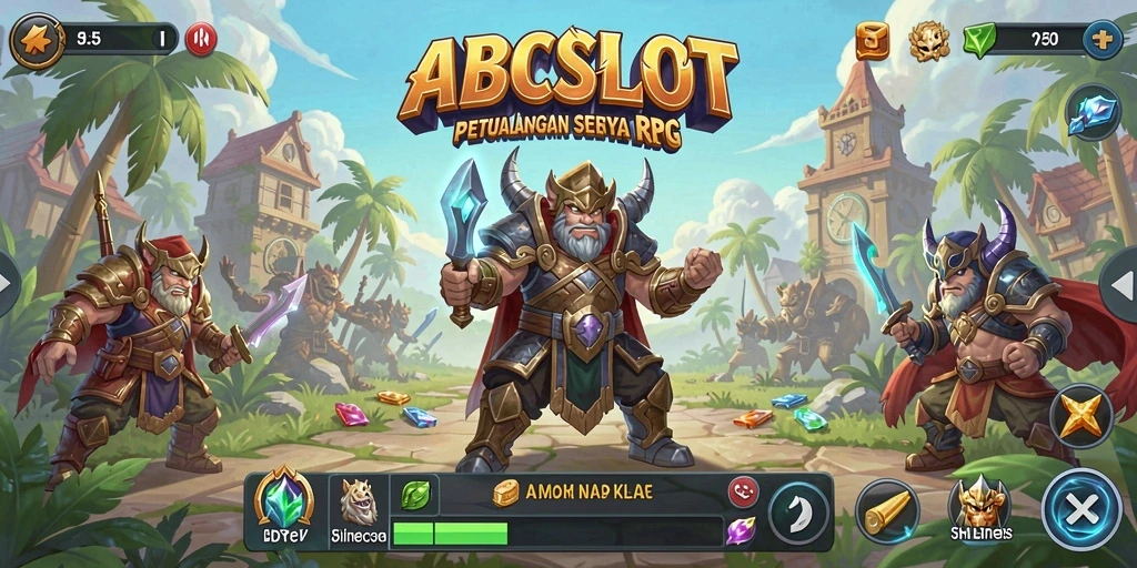 Tampilan gameplay ABCSLOT yang seru dan mendebarkan dalam dunia RPG.