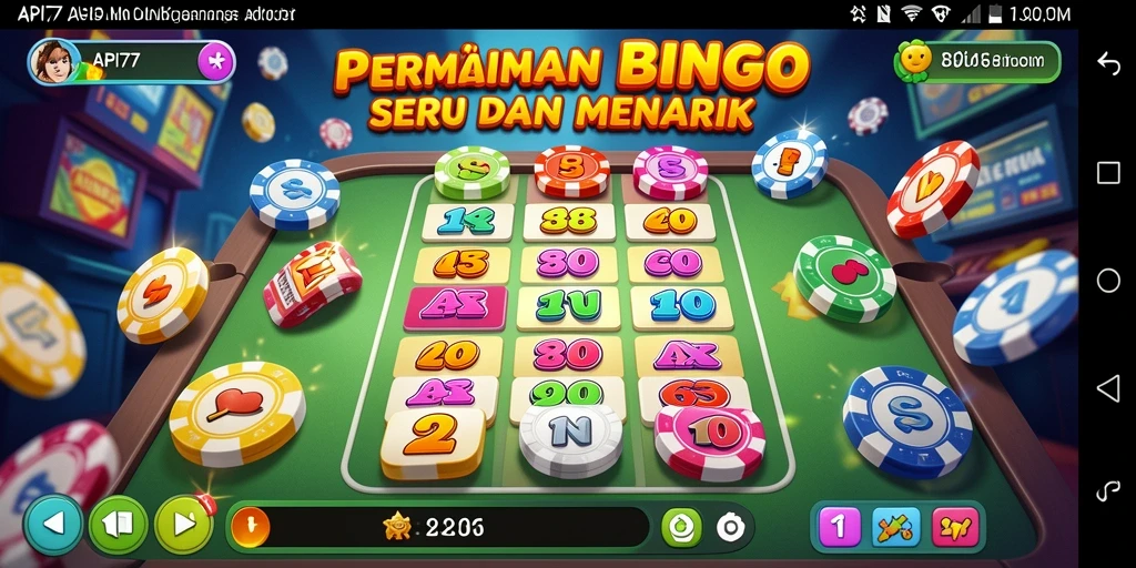 Screenshot API77 menampilkan gameplay Bingo yang menghibur dan interaktif.