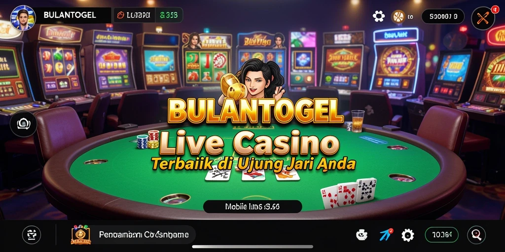 Tampilan gameplay Live Casino yang menarik dan interaktif.