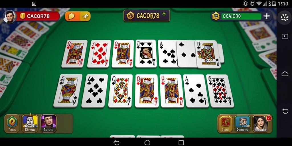 Screenshot gameplay Domino CACOR78 yang menarik dan penuh tantangan.