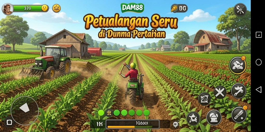 Gameplay seru dengan bertani dan mengelola ladang.