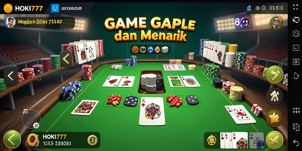 Tampilan gameplay Gaple yang menarik dan interaktif.
