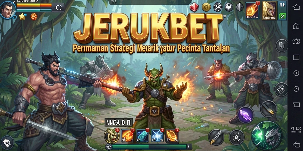 Tampilan gameplay menarik dari JERUKBET yang menantang pemain strategi.