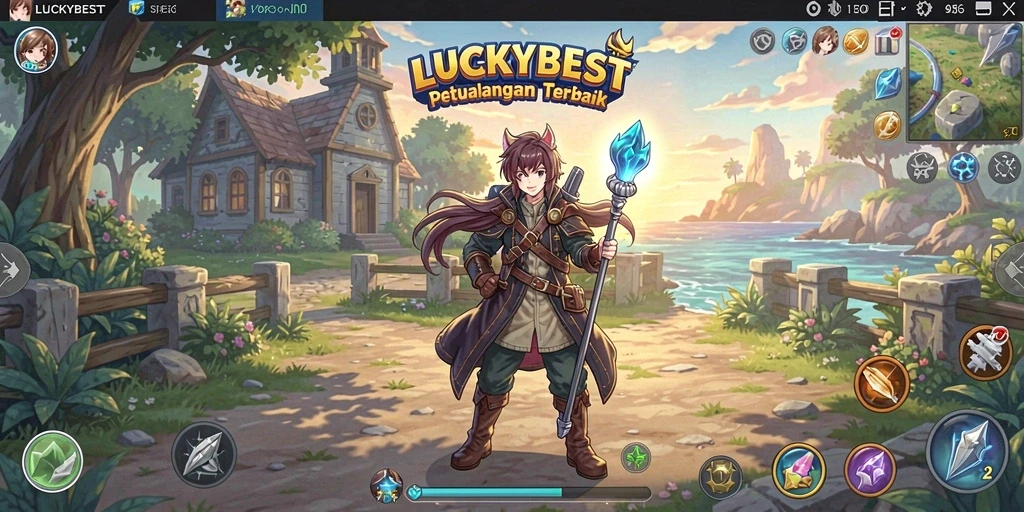 Screenshot menampilkan karakter dan dunia game LUCKYBEST yang menakjubkan.