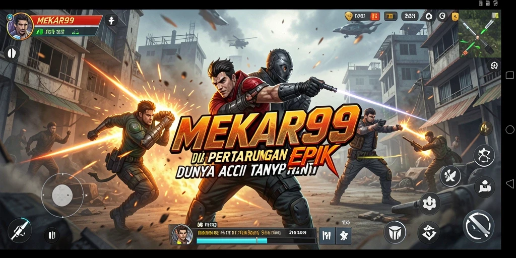 Gameplay seru dan intens di MEKAR99 dengan karakter unik.