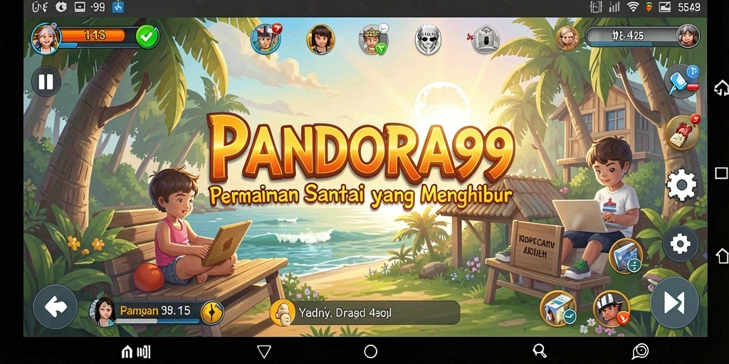 Screenshot menunjukkan gameplay menarik PANDORA99 dengan grafis yang cerah.