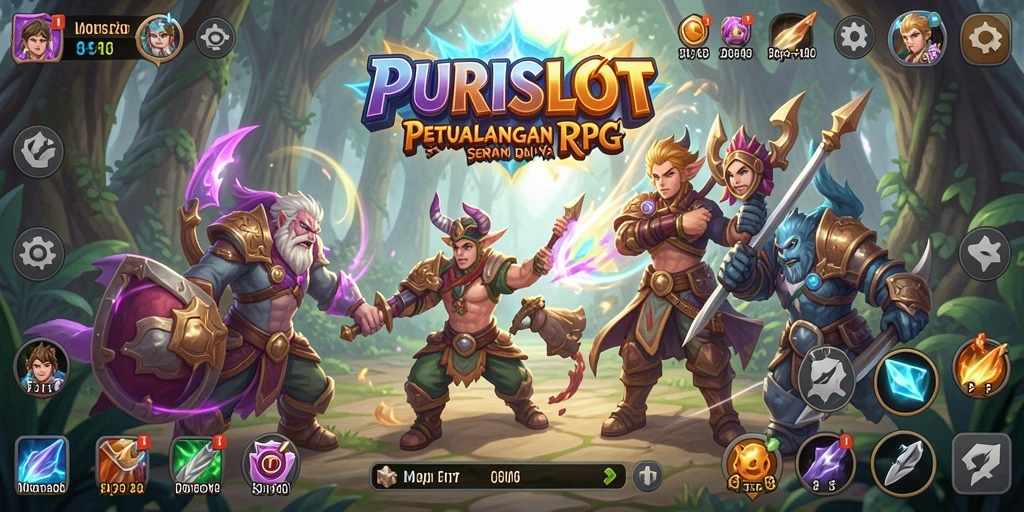 Menampilkan gameplay seru dan strategi dalam <strong>PURISLOT</strong>.