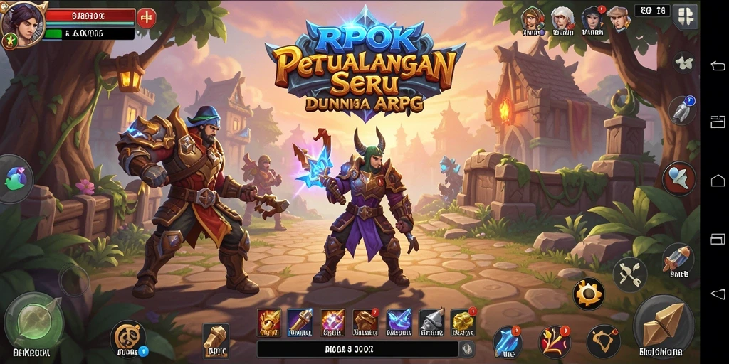 Screenshot menampilkan aksi seru dalam gameplay RPOK ARPG.