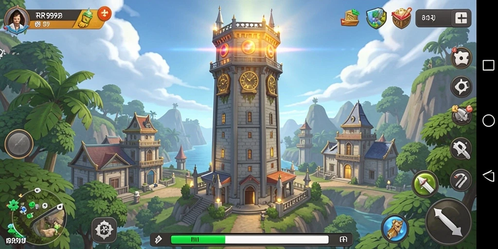 Tangkap aksi seru dalam gameplay Tower Defense RR999.