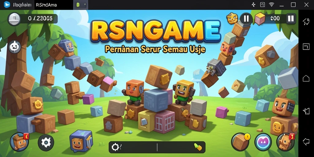Screenshot menampilkan gameplay seru di RSNGAME dengan berbagai puzzle menarik.