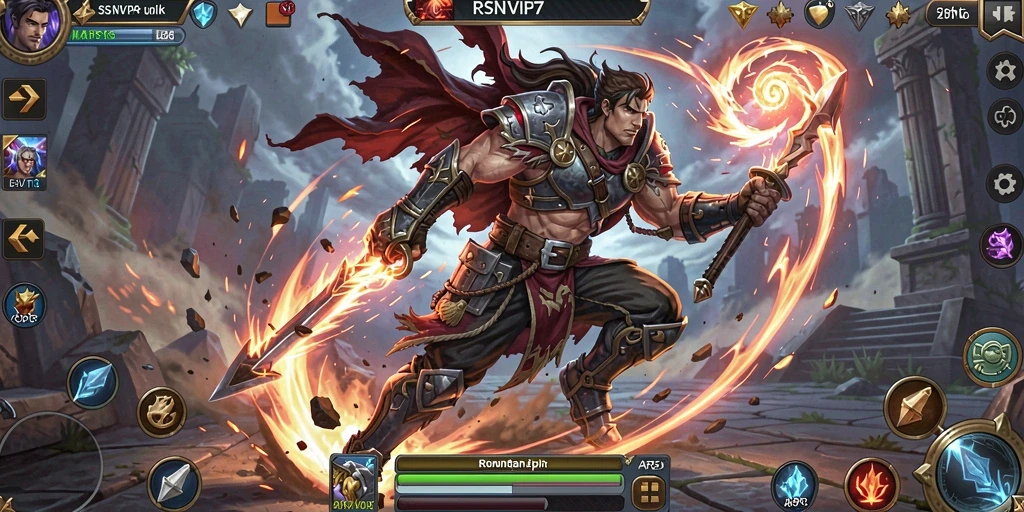 Tampilan gameplay menarik dalam RSNVIP7 dengan aksi ARPG yang dinamis.