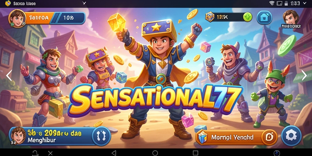 Screenshot SENSATIONAL77 menunjukkan gameplay Arcade yang seru dan penuh tantangan.