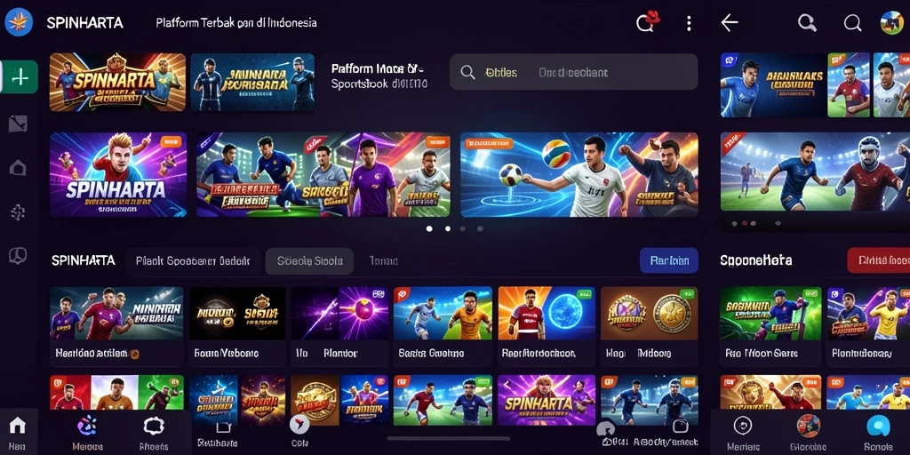 Tampilan gameplay SPINHARTA yang menarik dan interaktif.