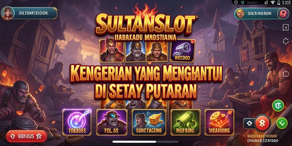 Tampak menegangkan saat memainkan SULTANSLOT dengan efek suara horor.