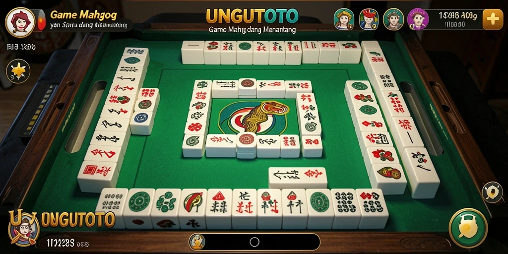 Screenshot utama UNGUTOTO menampilkan gameplay Mahjong yang seru.
