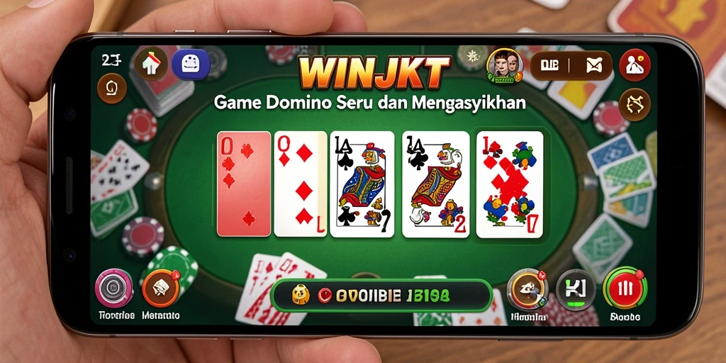 Tampilan gameplay Domino yang menarik dan seru di WINJKT.
